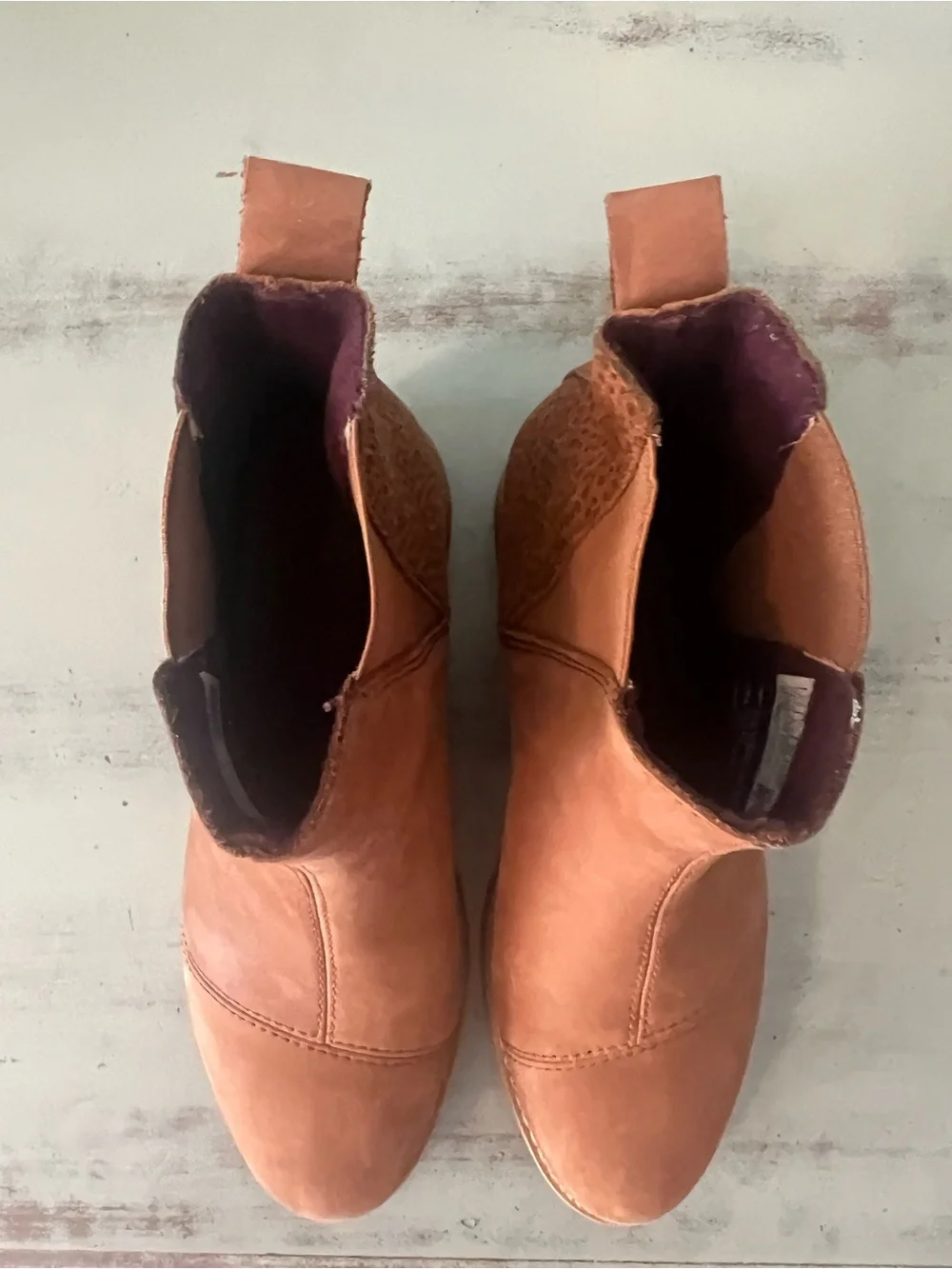 Toms Women's Suede & Animal Print Chelsea Ankle Boots. Size 5.5